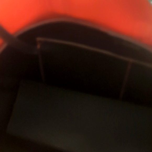 Black Shoulder Bag with attached make up bag - Picture 10 of 13